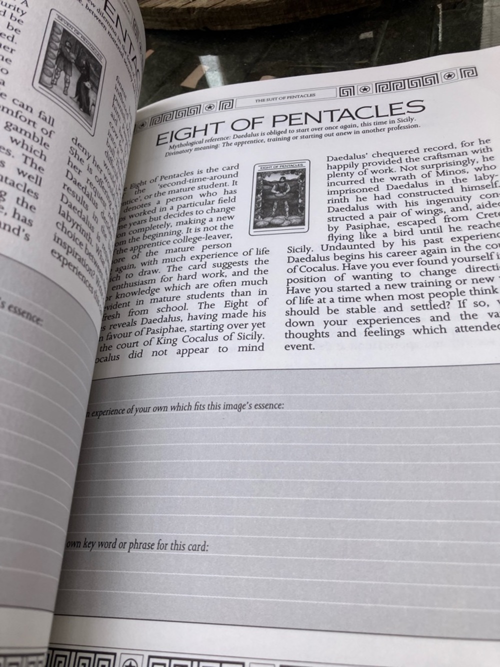 The Mythic Tarot Workbook By Juliet Sherman-Burke Vintage 1988 - Picture 7 of 8